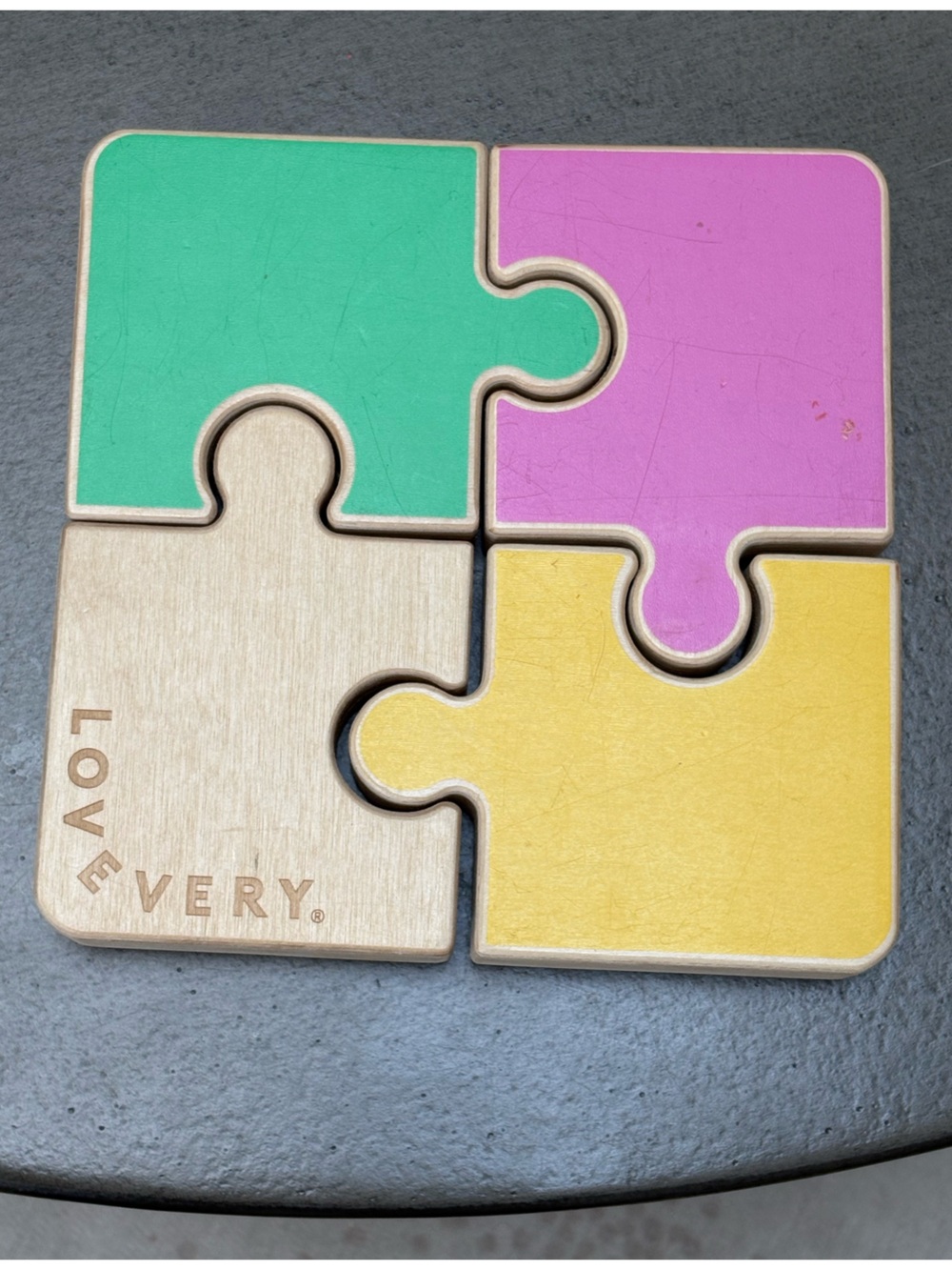 lovevery Circle wooden color puzzle baby toddler Montessori toy 1-2 year old set
